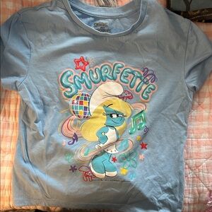 Smurfs girls top size 6 like new